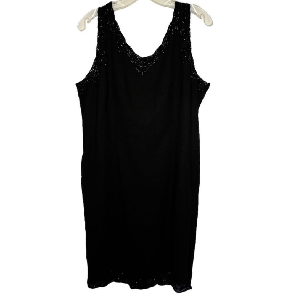 Vintage JMD‎ New York Black Beaded Dress